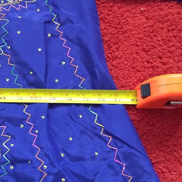 vintage 80s purple silk beaded embroidered gown NWOT ๐HOST PICK ๐ - Picture 9 of 12